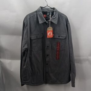 The American Outdoorman Men's Charcoal Shirt Jacket Lined